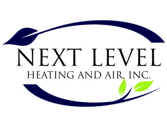 NEXT LEVEL HEATING AND AIR, INC. logo design by jetzu