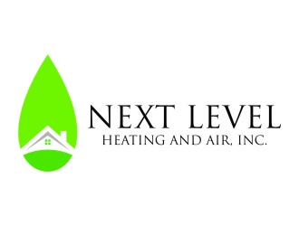 NEXT LEVEL HEATING AND AIR, INC. logo design by jetzu