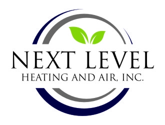 NEXT LEVEL HEATING AND AIR, INC. logo design by jetzu