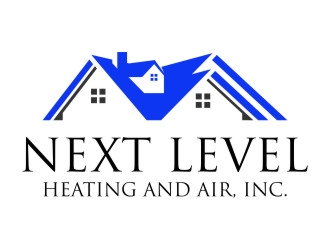 NEXT LEVEL HEATING AND AIR, INC. logo design by jetzu