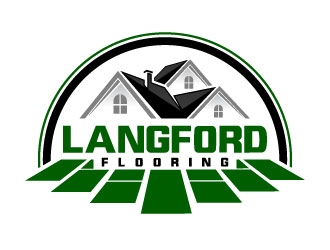 Langford Flooring logo design by daywalker