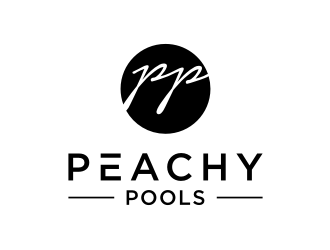 Peachy Pools logo design by asyqh