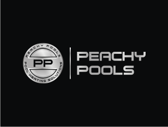Peachy Pools logo design by R-art