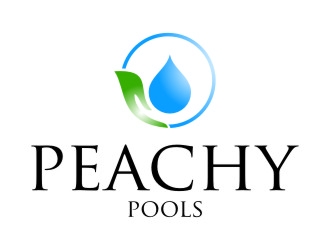 Peachy Pools logo design by jetzu