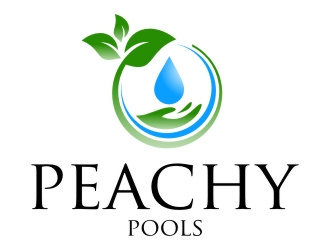 Peachy Pools logo design by jetzu
