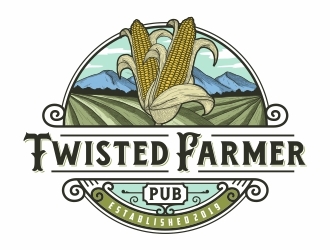 Twisted Farmer Pub logo design by Eko_Kurniawan