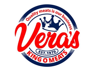 Veras King O Meats logo design by DreamLogoDesign