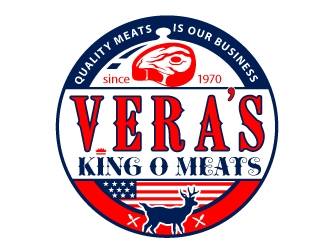 Veras King O Meats logo design by Suvendu