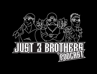 Just 3 Brothers Podcast logo design by aryamaity