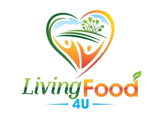 LivingFood4U logo design by REDCROW