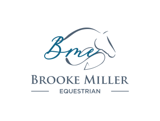 Brooke Miller Equestrian logo design by haidar