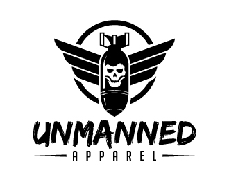 Unmanned Apparel logo design by jaize
