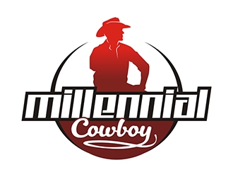 Millennial Cowboy logo design by gitzart