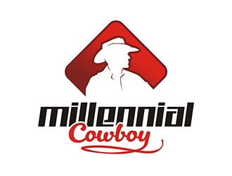 Millennial Cowboy logo design by gitzart