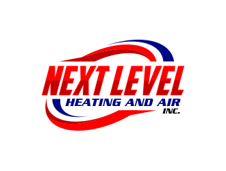 NEXT LEVEL HEATING AND AIR, INC. logo design by scriotx
