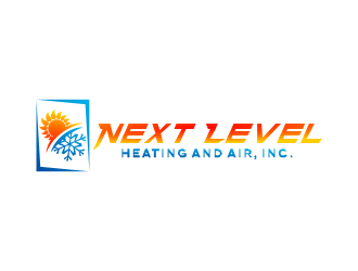 NEXT LEVEL HEATING AND AIR, INC. logo design by Gwerth