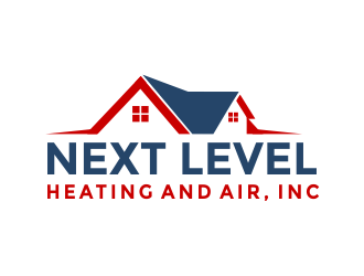 NEXT LEVEL HEATING AND AIR, INC. logo design by Girly