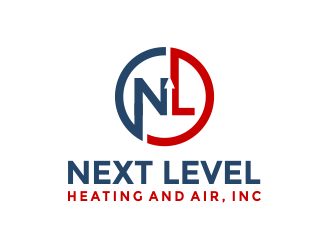 NEXT LEVEL HEATING AND AIR, INC. logo design by Girly