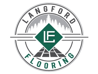 Langford Flooring logo design by REDCROW