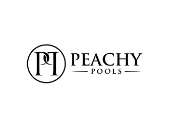 Peachy Pools logo design by Barkah