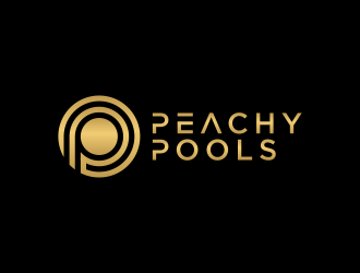 Peachy Pools logo design by BlessedArt