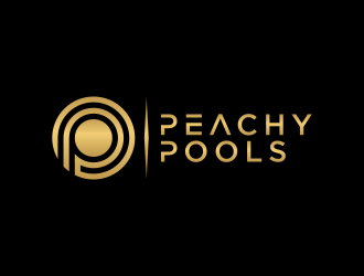 Peachy Pools logo design by BlessedArt