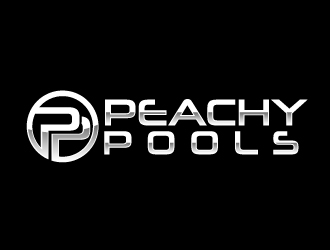 Peachy Pools logo design by AamirKhan