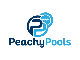 Peachy Pools logo design by jaize