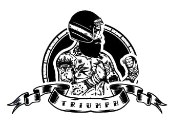 Fighter logo design by Frenic
