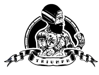Fighter logo design by Frenic