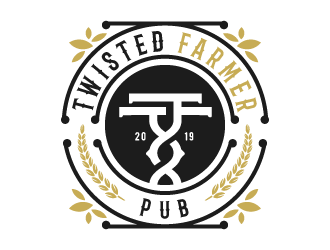 Twisted Farmer Pub logo design by akilis13