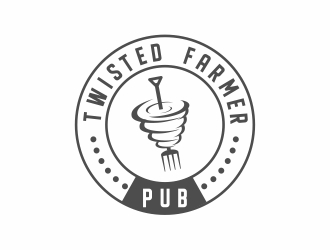 Twisted Farmer Pub logo design by Mardhi