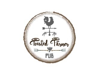 Twisted Farmer Pub logo design by bulatITA