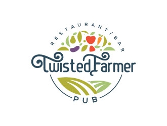 Twisted Farmer Pub logo design by jishu