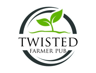 Twisted Farmer Pub logo design by jetzu
