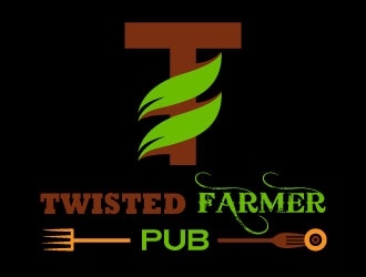 Twisted Farmer Pub logo design by design_brush