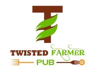 Twisted Farmer Pub logo design by design_brush