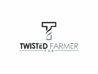 Twisted Farmer Pub logo design by giphone