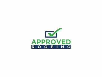 Approved Roofing logo design by luckyprasetyo