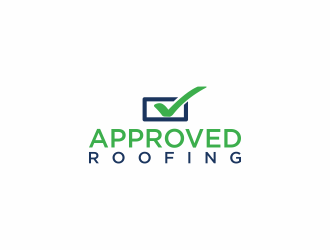 Approved Roofing logo design by luckyprasetyo