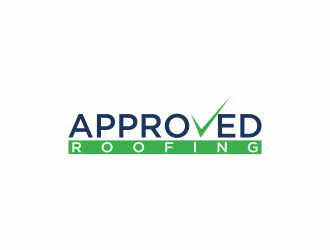 Approved Roofing logo design by luckyprasetyo