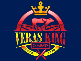 Veras King O Meats logo design by Suvendu