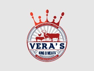 Veras King O Meats logo design by mrdesign