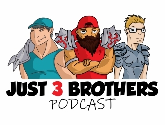 Just 3 Brothers Podcast logo design by Alfatih05