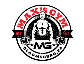 Max’s Gym logo design by invento