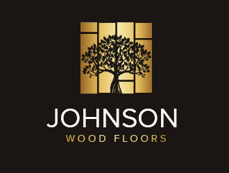 Johnson Wood Floors logo design by BeDesign