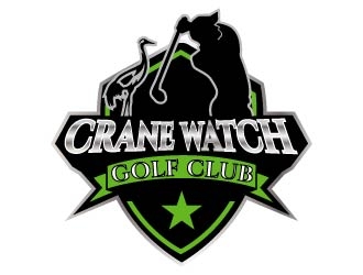 Golf Course operator. The new name is Crane Watch Golf Club.  logo design by bulatITA