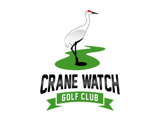 Golf Course operator. The new name is Crane Watch Golf Club.  logo design by smith1979