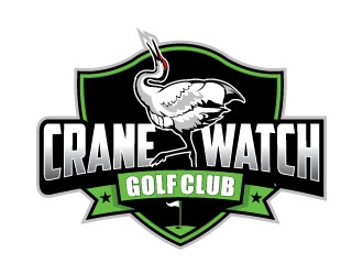 Golf Course operator. The new name is Crane Watch Golf Club.  logo design by invento