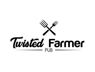 Twisted Farmer Pub logo design by MarkindDesign